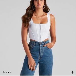 Brand new  Corset Crop Top with tag